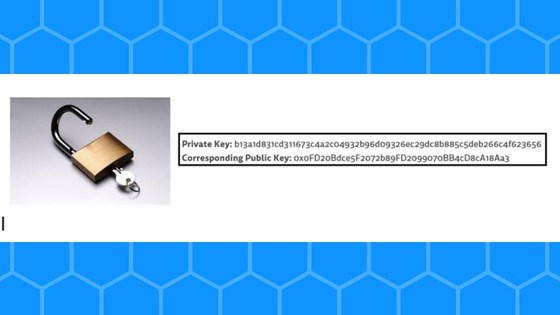 Comparison of a physical lock and Cryptography in Blockchain